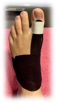 taping pied